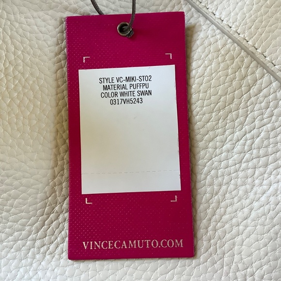 Vince Camuto Puffy Weave Leather Tote Crossbody - Miki Ivory - Picture 14 of 15